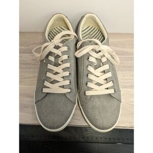 Taos Star Gray Canvas Low Top Lace Up Comfort Sneakers Womens 9.5 STA-12344